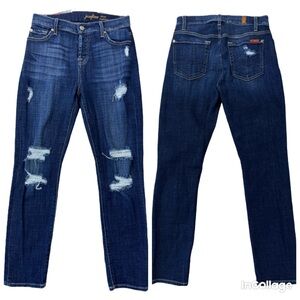 7 for all mankind Women’s Josefina skinny boufriend jeans AU0086369A size 25